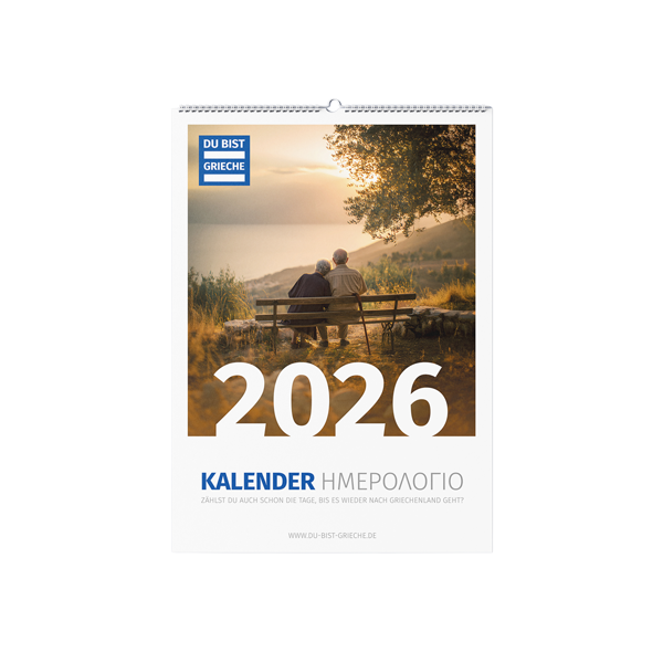 DU BIST GRIECHE Griechenland-Kalender 2026