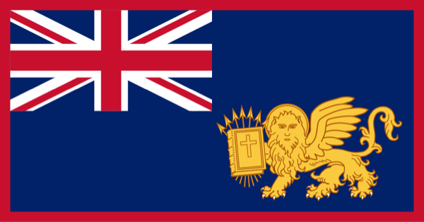 Flagge: Vereinigte Staaten der Ionischen Inseln, 1817 bis 1864